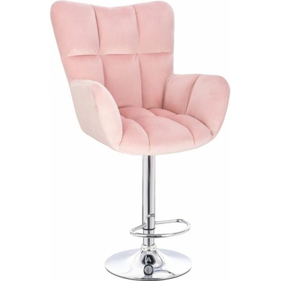 LuxuryForm Design Aurora Velur na striebornom tanieri svetlo ružové