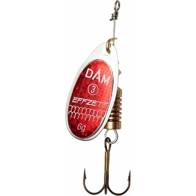DAM Třpytka Effzett Standard Spinner Reflex Red 6 g vel.3