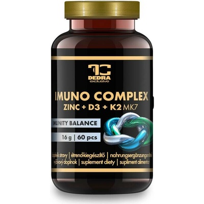 IMUNO COMPLEX vitamín D3 + K2 MK-7 + zinek 60 kapslí