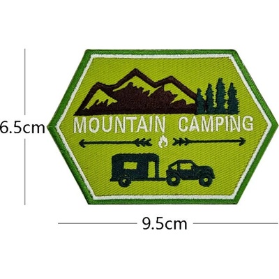 WARAGOD Vyšívaná nášivka Mountain Camping 07
