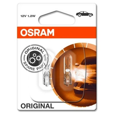 OSRAM Крушка osram w1, 2w, 12v, 1.2w, 2 броя