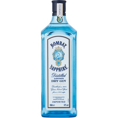 Bombay Sapphire London Dry Gin 40% 1 l (holá láhev)