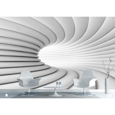 AG Design FTNXXL-2417 vliesová fototapeta creative White Tunnel rozměry 360 x 270 cm