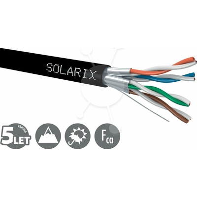 Solarix SXKD-6A-STP-LSOH CAT6 STP, LSOH, drát, 500m