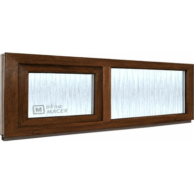 Kömmerling 70 Ad Fix/S 2100 X 500 mm Tmavý Dub/Tmavý Dub oboustranně Sklo Ornamentální kůra čirá Neotevíratelné