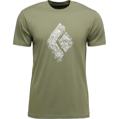 Black Diamond Мъжка тениска Black Diamond Engineered Diamond S/S Tee T-shirt - Tundra (216-5240-0512)