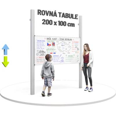 Consulta Keramická magnetická tabule 200 x 100 cm bílá PRO-T200100PY