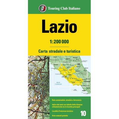 mapa Lazio Rome 1:200 t. (Řím, Lazio)
