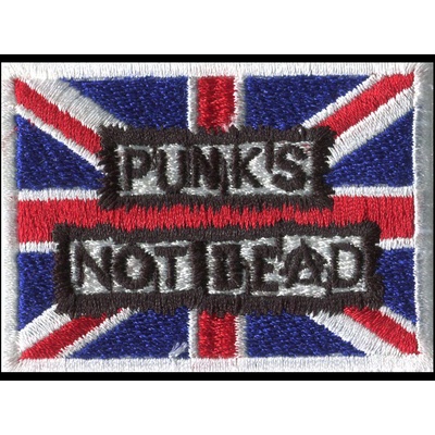 Nášivka PUNK´S NOT DEAD brit vyšívaná – Zboží Dáma