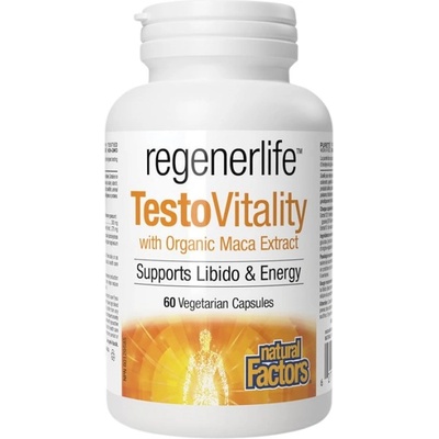 Natural Factors Regenerlife TestoVitality | with Organic Maca Extract [60 капсули]