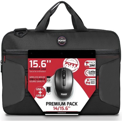 PORT DESIGNS 501873 Bundle Premium Pack pro 14/15.6" + bezdrátová myš čierna