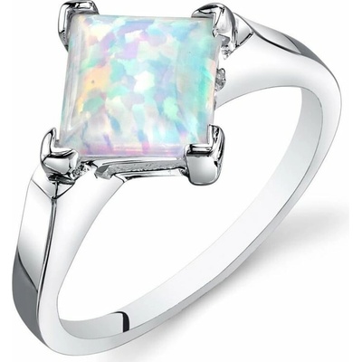 Eppi Stříbrný prsten s bílým princess opálem Neola R32291