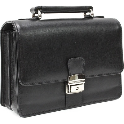 Pánská kožená dokladová etue s držadlem 611-2411A-60 Černá – Zboží Dáma