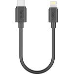 budi Кабел Budi, USB-C към Lightning, 35W, 25cm, черен (023TL025)