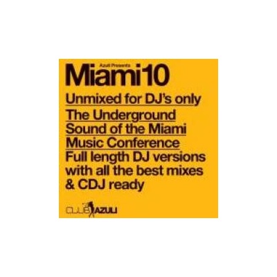 Various - Azuli Presents Miami 10 Unmixed 2 CD