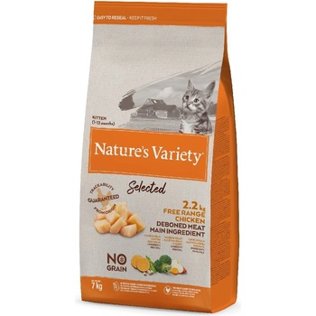 Natures Variety Selected Kitten kuřecí z volného chovu 2 x 7 kg