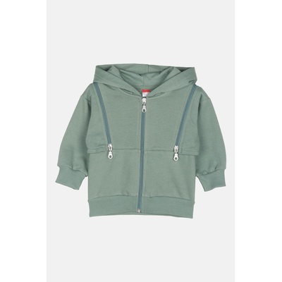 Joyce chlapecká mikina Zipper Jacket modrá zelená