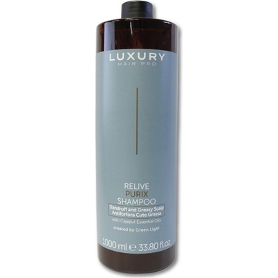 Green Light šampon na lupy a mastnou pokožku Luxury Relive Purix Dandruff And Greasy Scalp Shampoo 1000 ml