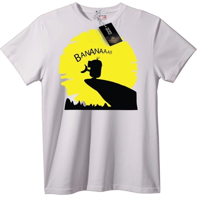 NOONEBRAND Тениска Banana Man - 2XL, White