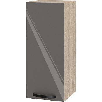 Image 1 of ИРИМ Горен кухненски шкаф Сити МФ-Антрацит гланц-05-1 30 см