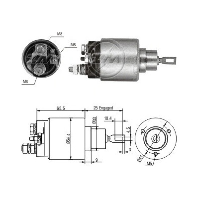 Spínač startéru Bosch F000AL0310, F000SH0109
