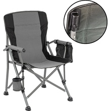 Leziter Comfort Plus s podrúčkou a držiakom na pohár sivé