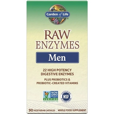 Garden of Life RAW Enzymes Men, 90 Veg Capsules