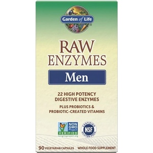 Garden of Life RAW Enzymes Men, 90 Veg Capsules