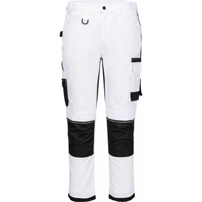 PortWest Kalhoty CD846 WX2 Eco Craft Trousers do pasu Bílá
