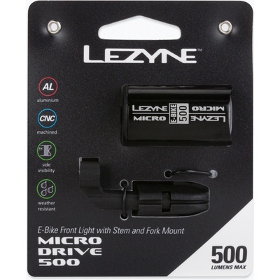 Lezyne Micro Drive 500 predné čierne