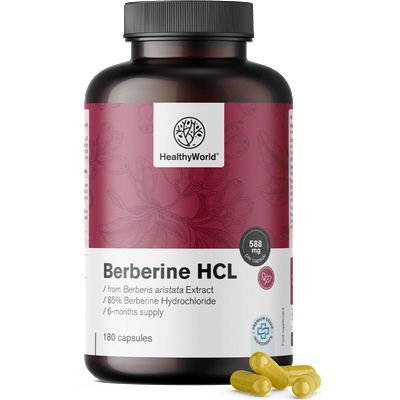 HealthyWorld Berberina HCl 500 mg - 180 капсули
