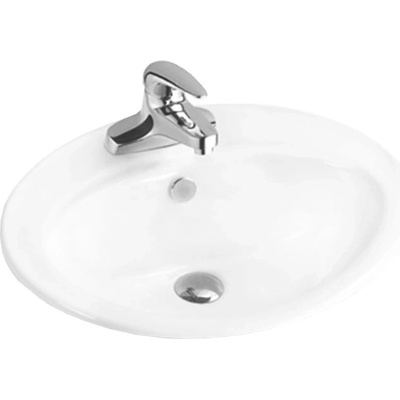 Mexen Selma мивка с вграждане в плот 56 x 46 cm, бяла - 25085600 (25085600)