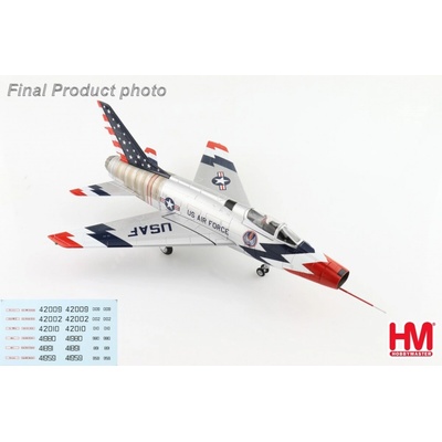 Hobby Master F-100D Super Sabre USAF Skyblazers 1960s w Decal Sheet 1:72