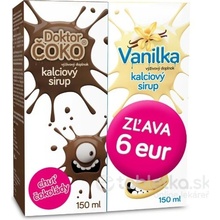 Doktor sirup Kalciový Promo čoko + vanilka Vulm 2 x 150 ml