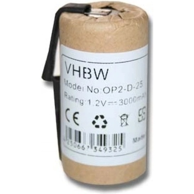 VHBW batéria Philips HP1304 1.2V, Ni-MH, 3000mAh