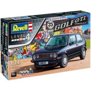 Revell Подаръчен комплект авто 05694 - 35 години VW Golf 1 GTi Pirelli (1: 24)