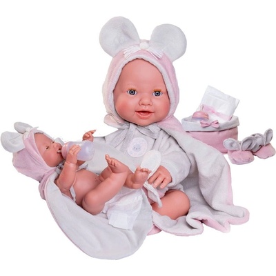 Antonio Juan 50392 MIA mrkací a čůrající realistická miminko s celovinylovým tělem 42 cm