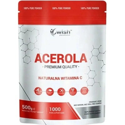 Wish Acerola prírodný Vitamín C prášok 500 g