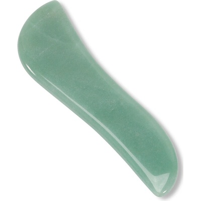 NonDolens Masážny kameň ® Gua Sha v tvare S - Aventurín 11 x 3 cm