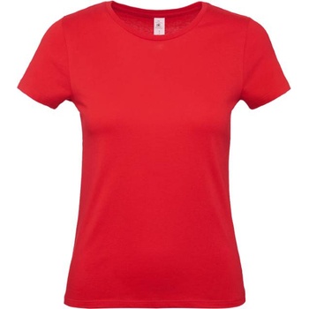 B&C Collection B&c e150 / Дамска тениска с обло деколте - червена xxl (01002t00405)