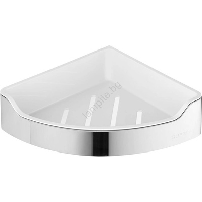 SAPHO - Ъглов душ рафт SAMBA 21, 8x30 см лъскав хром (SH0128)