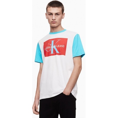 Calvin Klein pánské tričko s Krátkým Rukávem Iconic Bílé