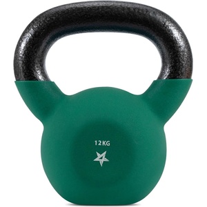 Yes4All BJCC Neoprene Coated Kettlebell, Strength Training Kettlebells - 12KG Dark Green
