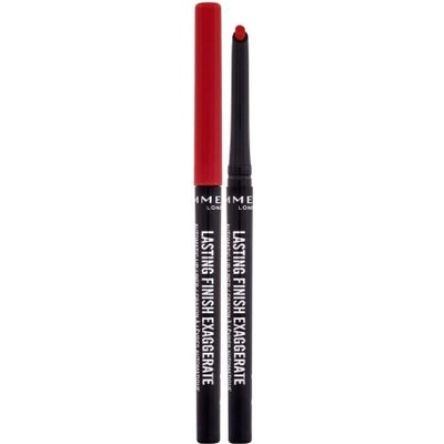 Rimmel London Lasting Finish Exaggerate дълготраен молив за устни 0.35 гр нюанс 024 Red Diva