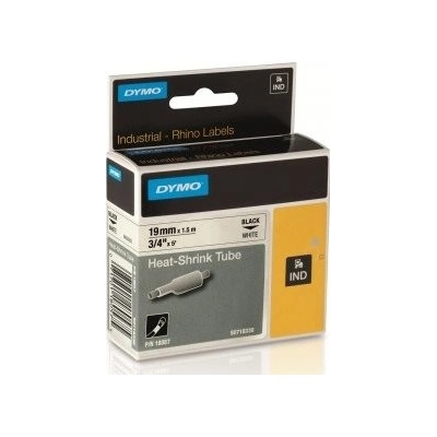 zmršťovacia bužírka DYMO 18057 D1 RHINO Black On White Tube (19mm) (S0718330)
