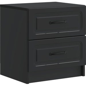 vidaXL Нощен шкаф Черно 43 x 34, 5 x 44, 5 см Инженерна дървесина (895677)
