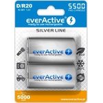everActive Акумулаторни батерии everActive R20/D Ni-MH 5500 mAh готови за употреб (EVHRL20-5500)