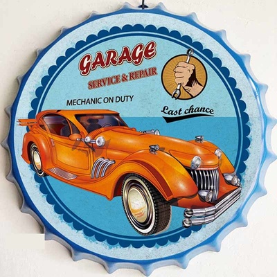 Ceduľa vrchnák Garage Service & Repair