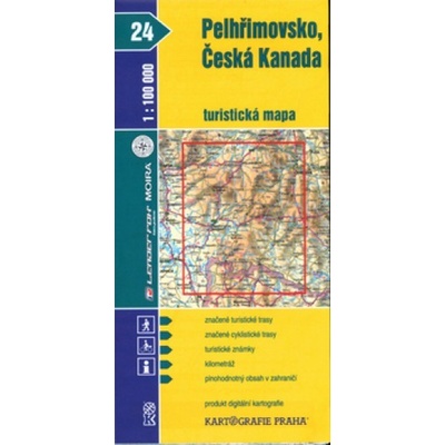 Pelhřimovsko Česká Kanada 1:100 000