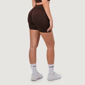GymBeam Дамски безшевни шорти NEO Mocha L